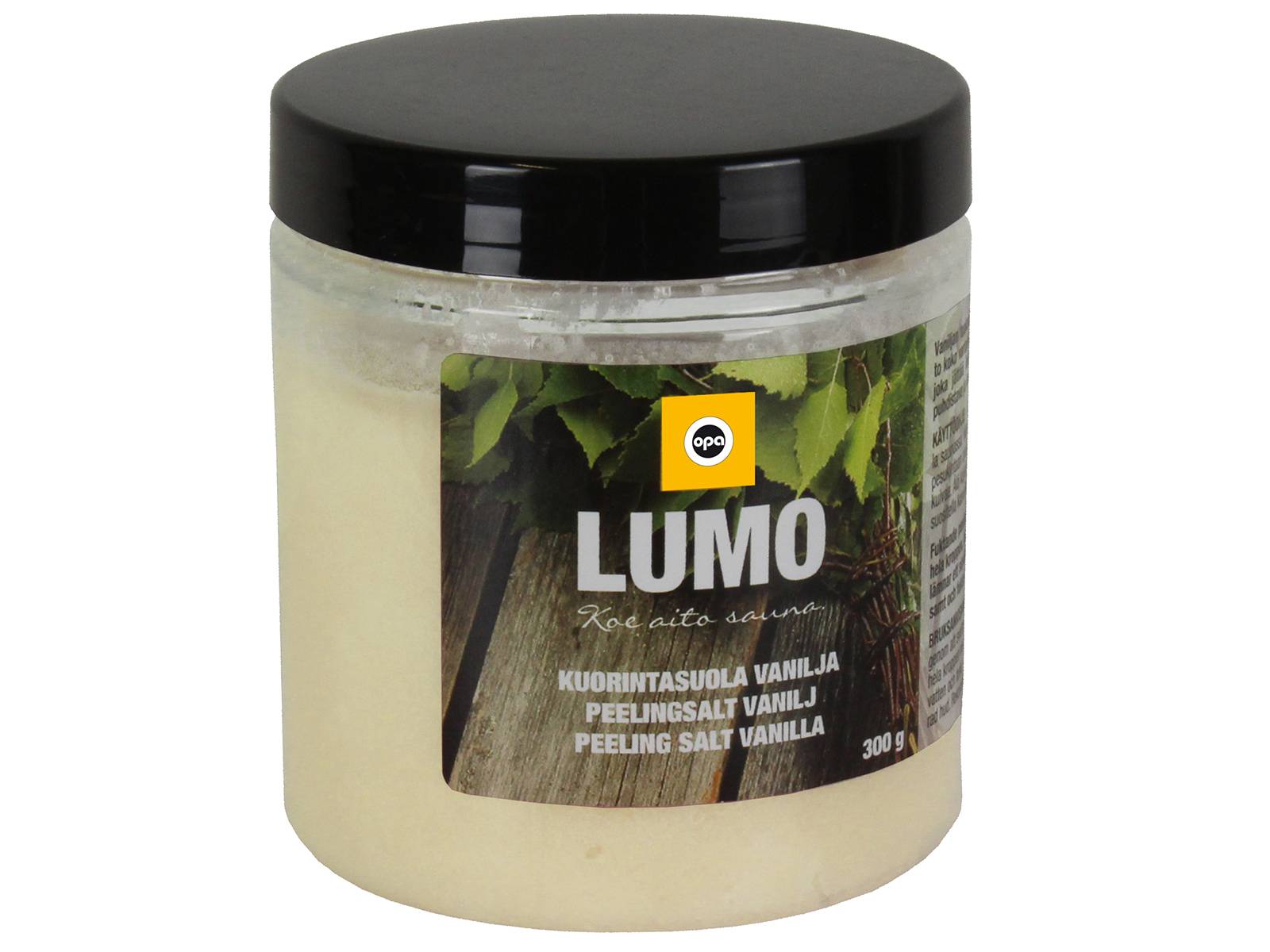 Sauna - Saltscrub med duft - 3 varianter Vanilje