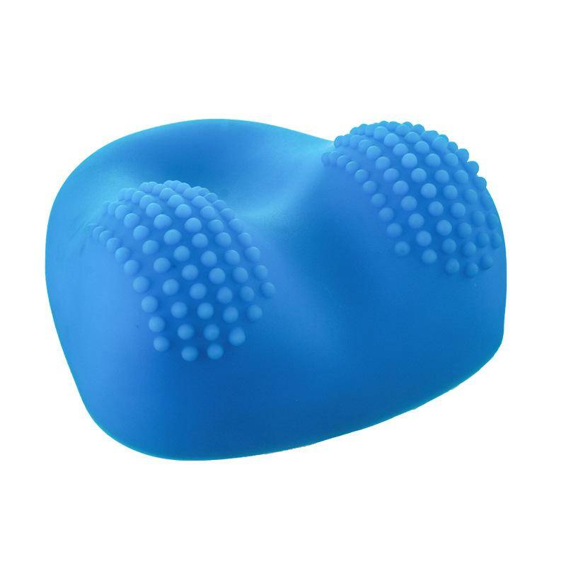 Cervical Spine Massage Pillow Acupressure Pillow Traction Corrector Instrument Spine Neck Dredging Head Shoulder Neck Massager blå