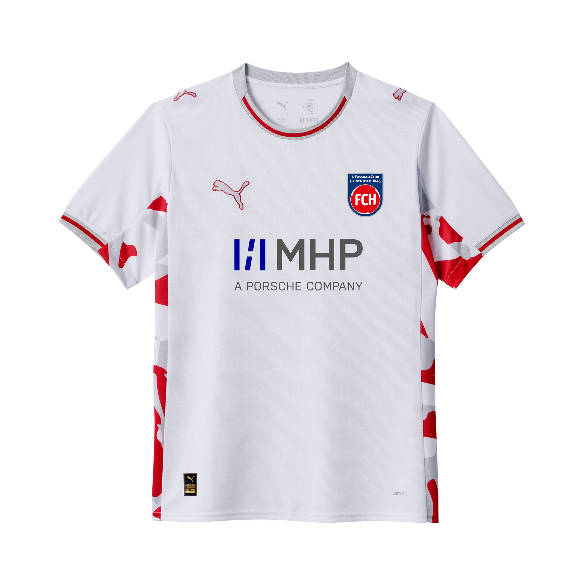 PUMA FC Heidenheim 25/26 Third Jersey Men, Sport, White/Cool Light Gray, XS