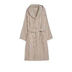 Tekla - Hooded Bathrobes L, Kodiak Stripes - Badekåber - Mønstret