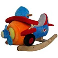 Sweety-Toys 4751 gungdjur, gunghäst, supersöt flygplan, mjuk plysch, med ljud, 4-vägs söta leksaker, robust