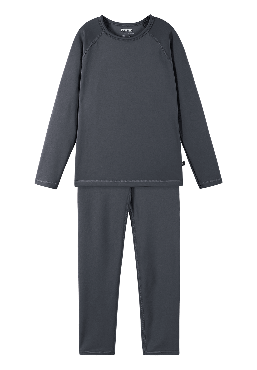 Reima Lampo Termisk Basislag-sæt Soft Black Soft black-110 cm Sort 110 cm Drenge, Piger