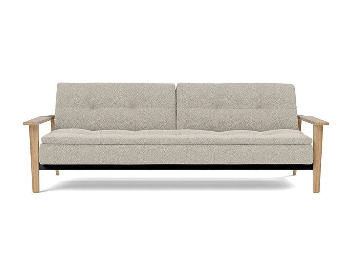 Dublexo Frej Sovesofa - Lys egetræ / 539 Bouclé Beige
