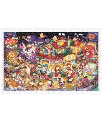 Pinto 1000-Piece Plastic Jigsaw Puzzle Peiji: Underground Magical City (38x59cm) for Adults, Difficult, No Broken Pieces, Click-together Design [H35