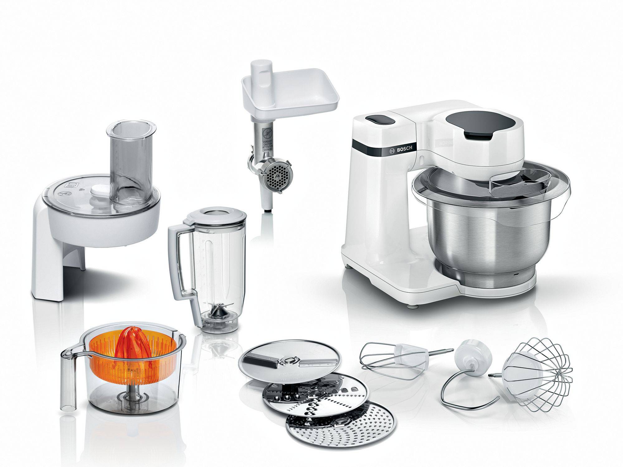 Bosch Serie 2 Køkkenmaskine MUM 700 W Hvid, hvid MUMS2EW40.