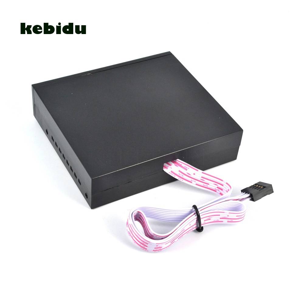 Kebidu allt-i-ett intern kortläsare usb 3.5 " floopy bay frontpanel kortläsare stöd för sm sd mmc cf xd tf flashminne