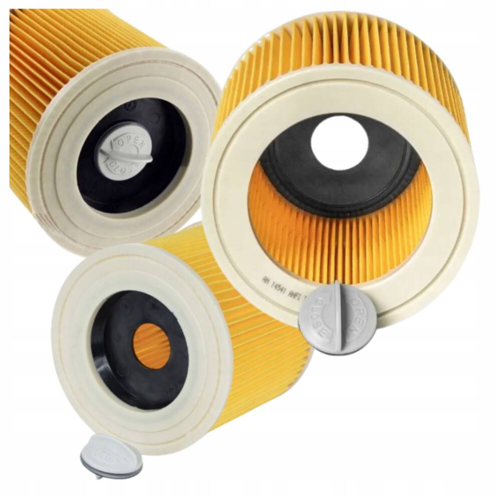 3x Kärcher WD3 støvsugerfilter Filtre 3 stk. WD 3 MV3 WD2 SE4001 KWD