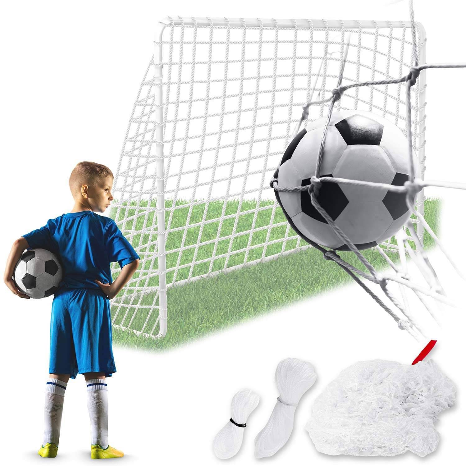 Fodboldmålnet 300x200x90 cm – Holdbar polyethylen