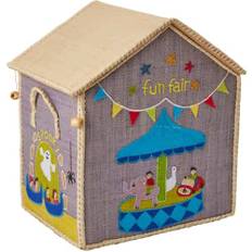Rice Raffia Toy Basket - Vacation Theme - Small
