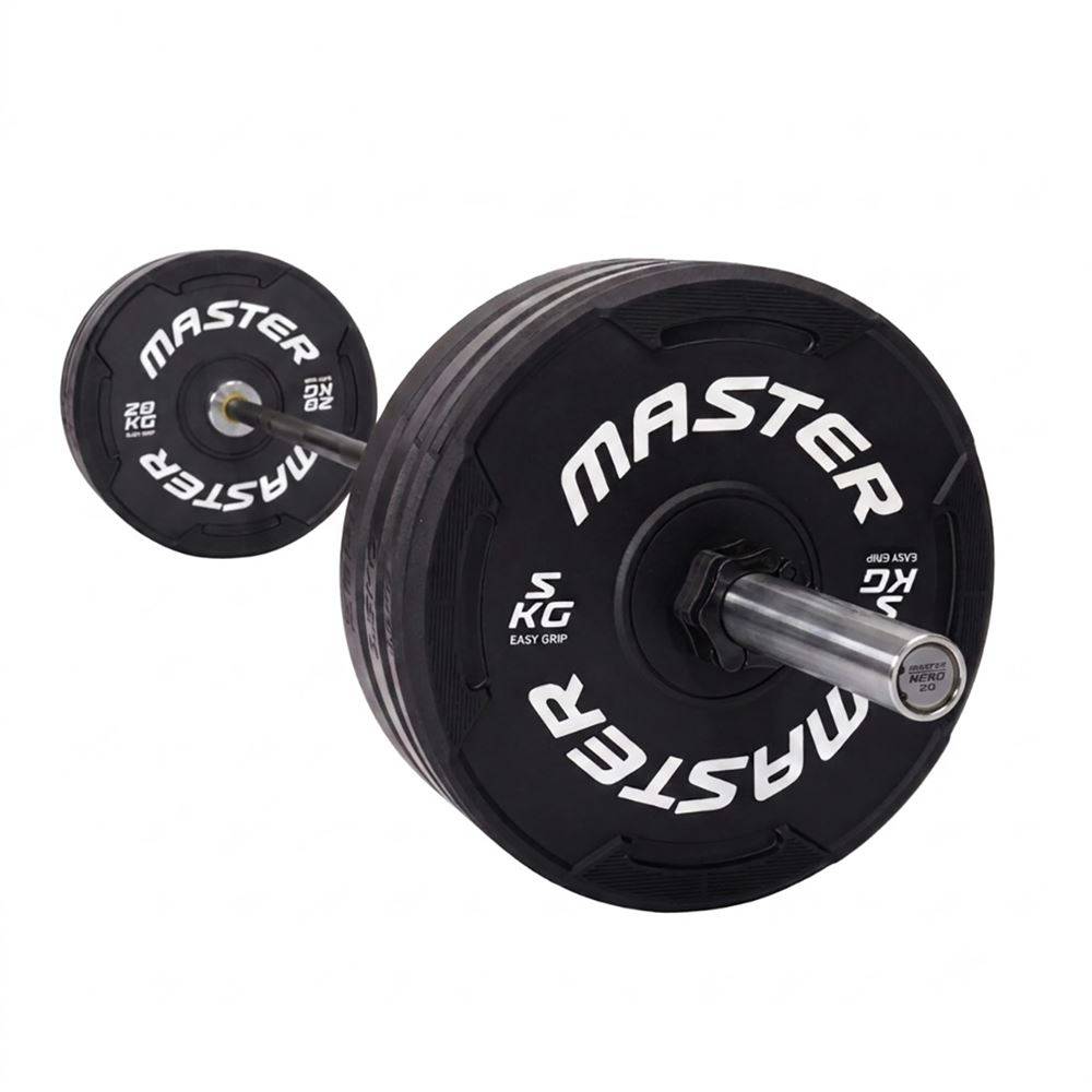 Master Fitness Bumperpaket med skivstång - Core