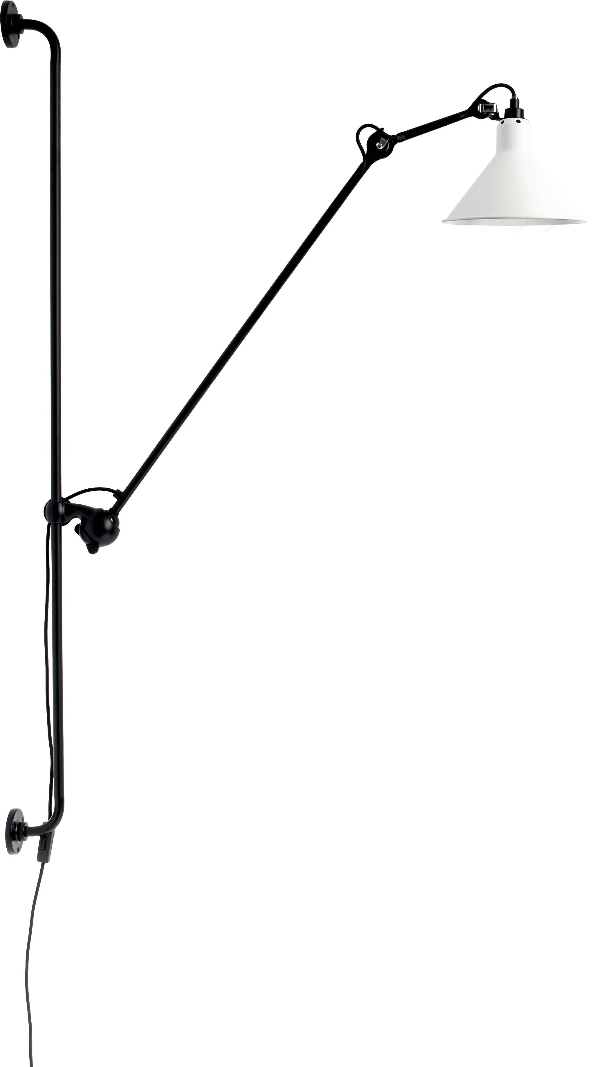 DCW éditions Lampe Gras N°214 vägglampa conic svart/vit
