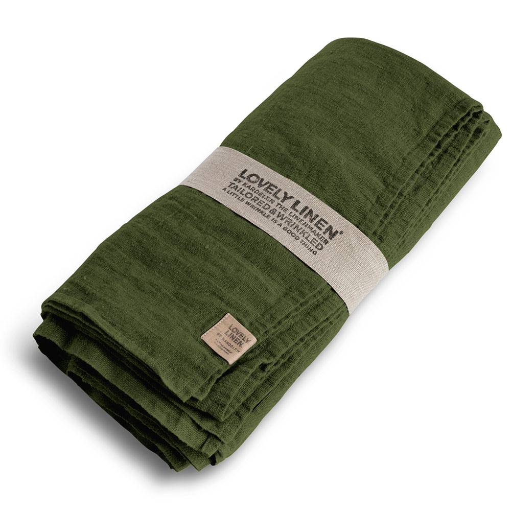 Lovely Linen Duk Lovely Jeep Green 145x250 cm