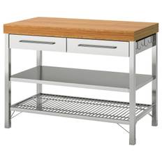IKEA - RIMFORSA slagterbænk, rustfrit stål/bambus, 120x63.5x92 cm