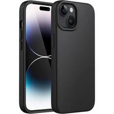 Coque Noir til iPhone 15 PLUS - Silicone Gel TPU Blød Ultra Tynd Beskyttelse Phonillico®