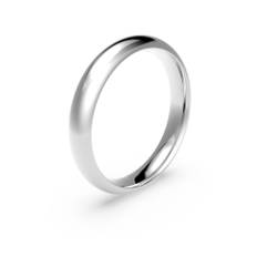 Förlovningsring i platina 4mm, 63