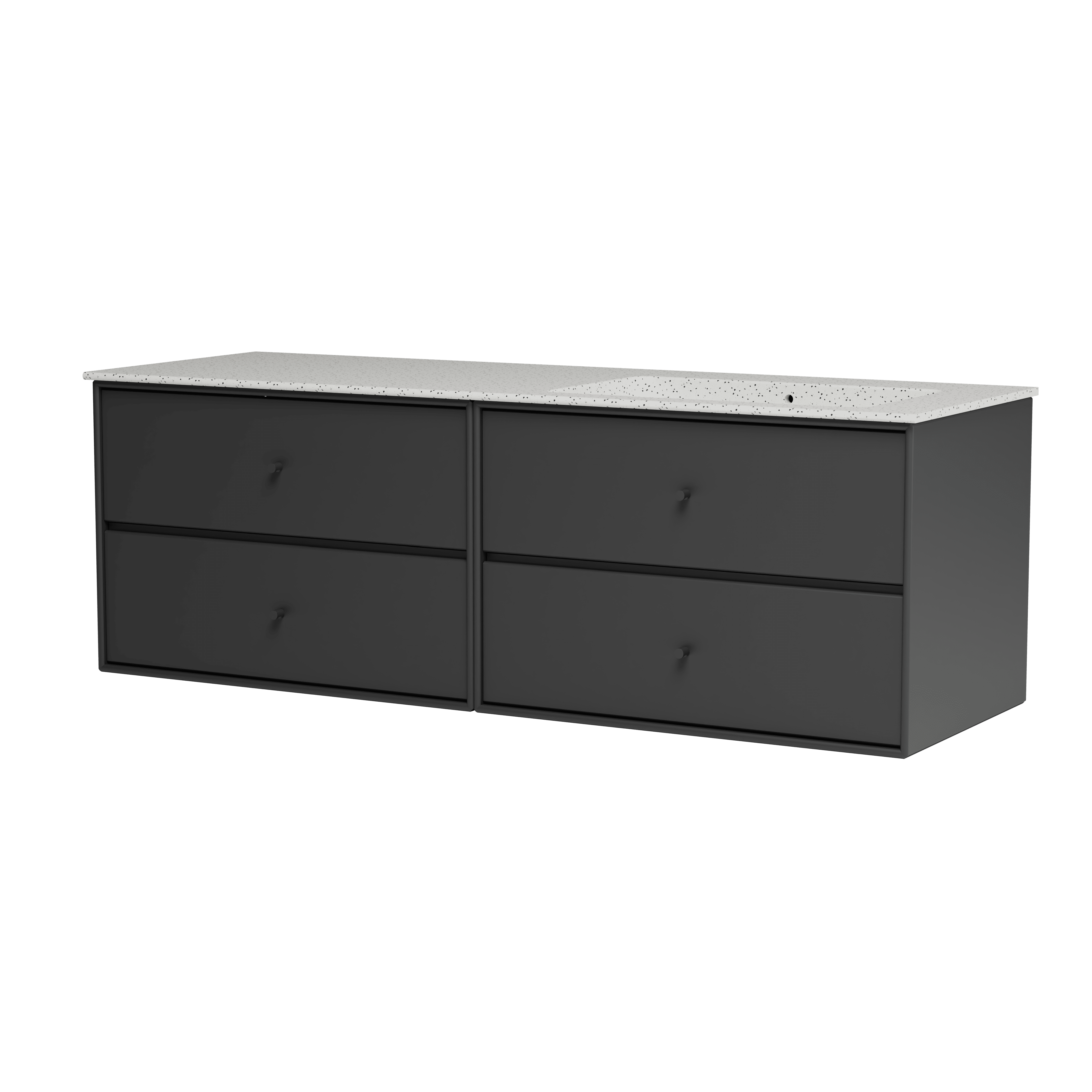 Montana Basin SU2402 – badmodul med vask, 141 cm Anthracite - Jacobsen Plus