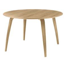Gubi Dining Table Round 120 cm - Oak Semi Matt Lacquered