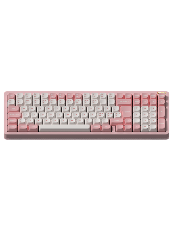 NuPhy Halo96 V2 Sakura Fizz - Raspberry - Gaming Tangentbord - Nordisk - Rosa