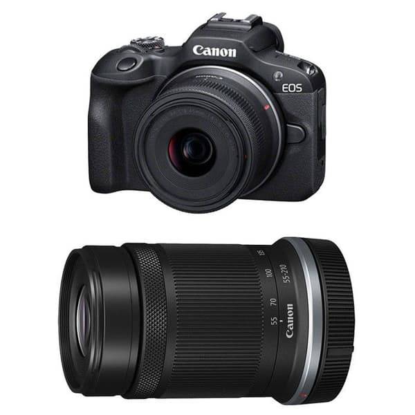 CANON EOS R100 + RF-S 18-45mm f/4.5-6.3 IS STM + RF-S 55-210mm f/5-7.1 IS STM