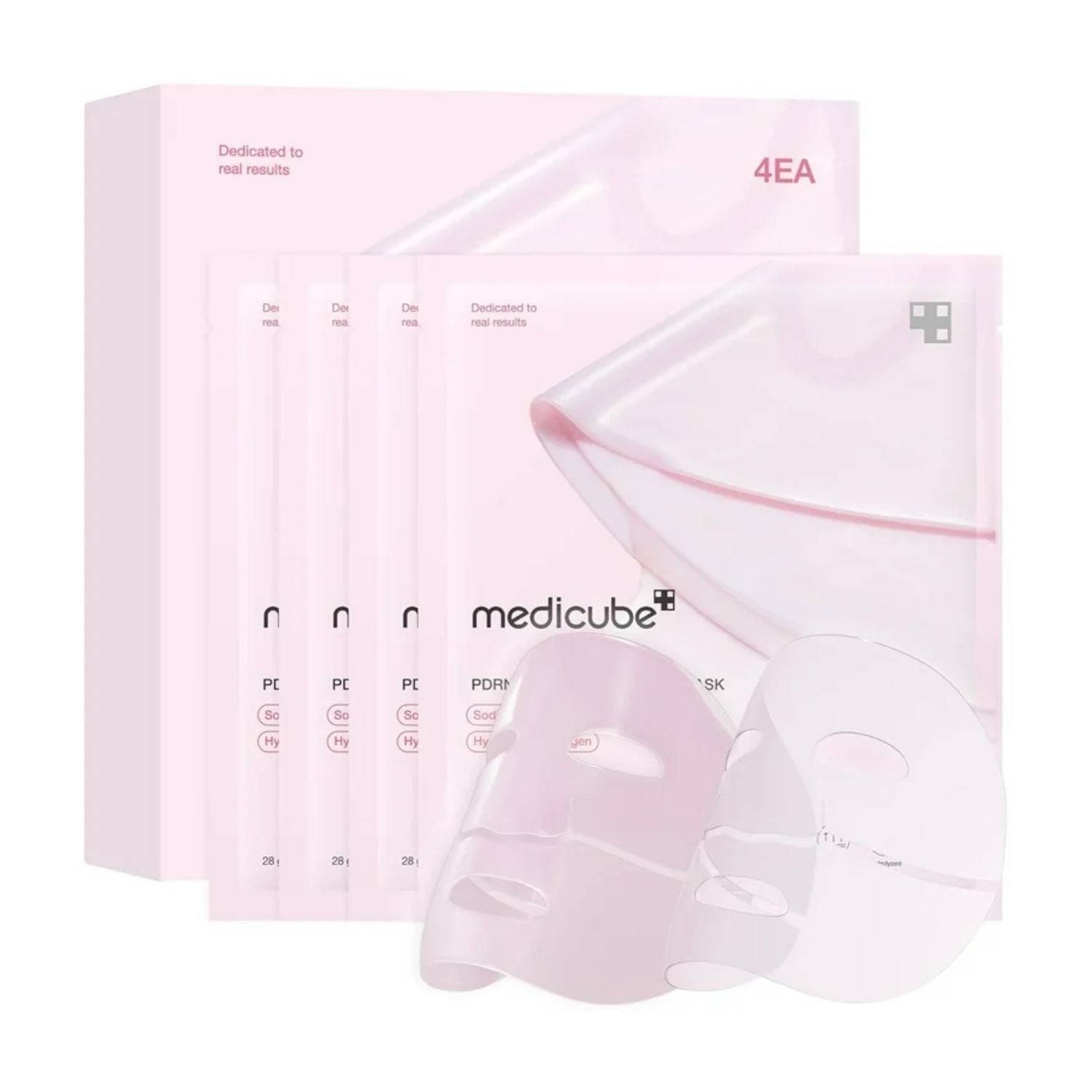 Medicube PDRN Pink Collagen Gel Mask 4 Pack.