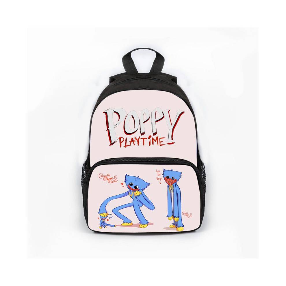 (Family)Poppy Playtime Huggy Wuggy Backpack Kids School Bag Travel Laptop Storage Book