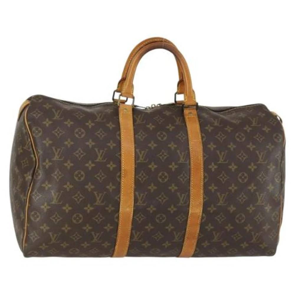 Louis Vuitton Vintage Pre-owned Canvas Weekend Taske - Vintage - Dame - Brun - ONE SIZE -