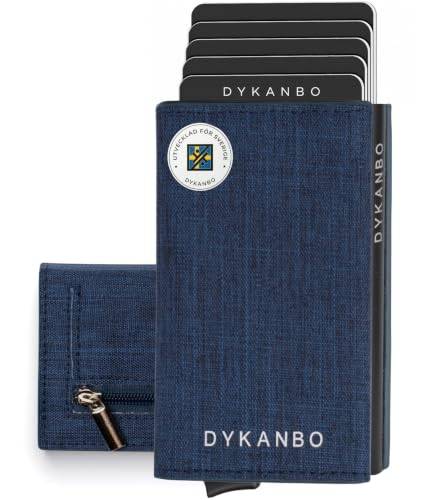Korthållare Herr med RFID – Slim Plånbok Herr i Textil med Myntfack – Minimalistisk Kortplånbok med Pop Up Funktion och Magnetisk Stängning – Kompakt Plånbok för Vardag och Resa