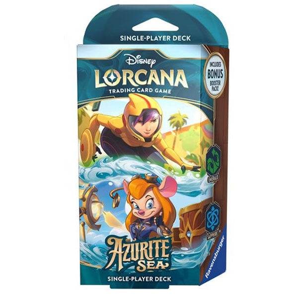 Disney Lorcana: Azurite Sea Starter Deck - Emerald/Sapphire / Fuld moms