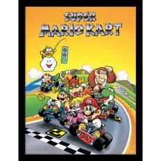 Super Mario Kart Retro Inramad Tavla 30*40cm