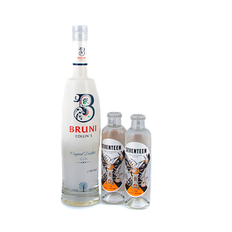 Bruni Collin's Gin 39% 70 cl. m/2 fl. 1724 Tonic