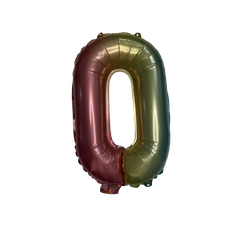 BALLON BOGSTAV O REGNBUE - 35 CM.