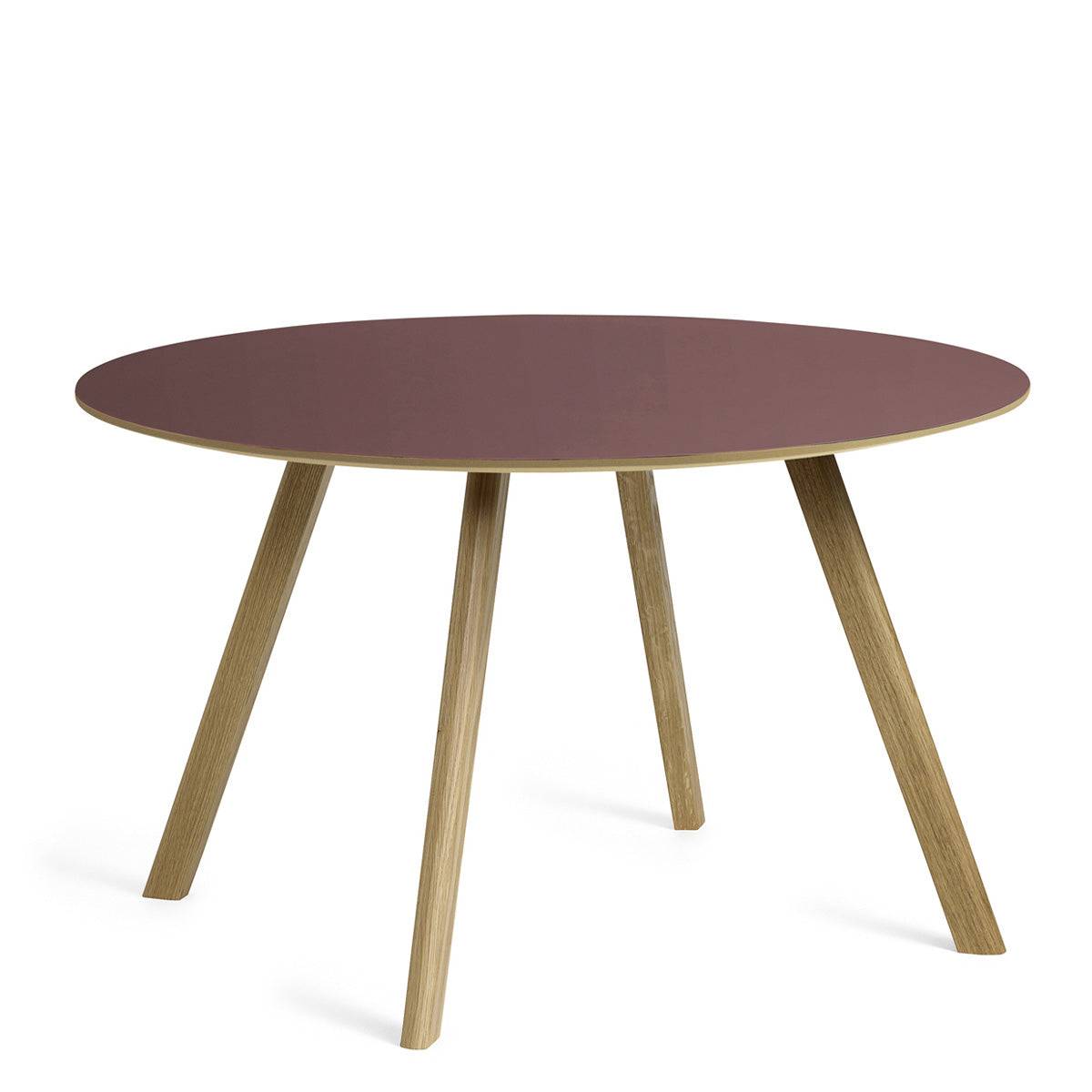 HAY CPH 25 Table - Dia.120 - Eg - Linolium - Burgundy