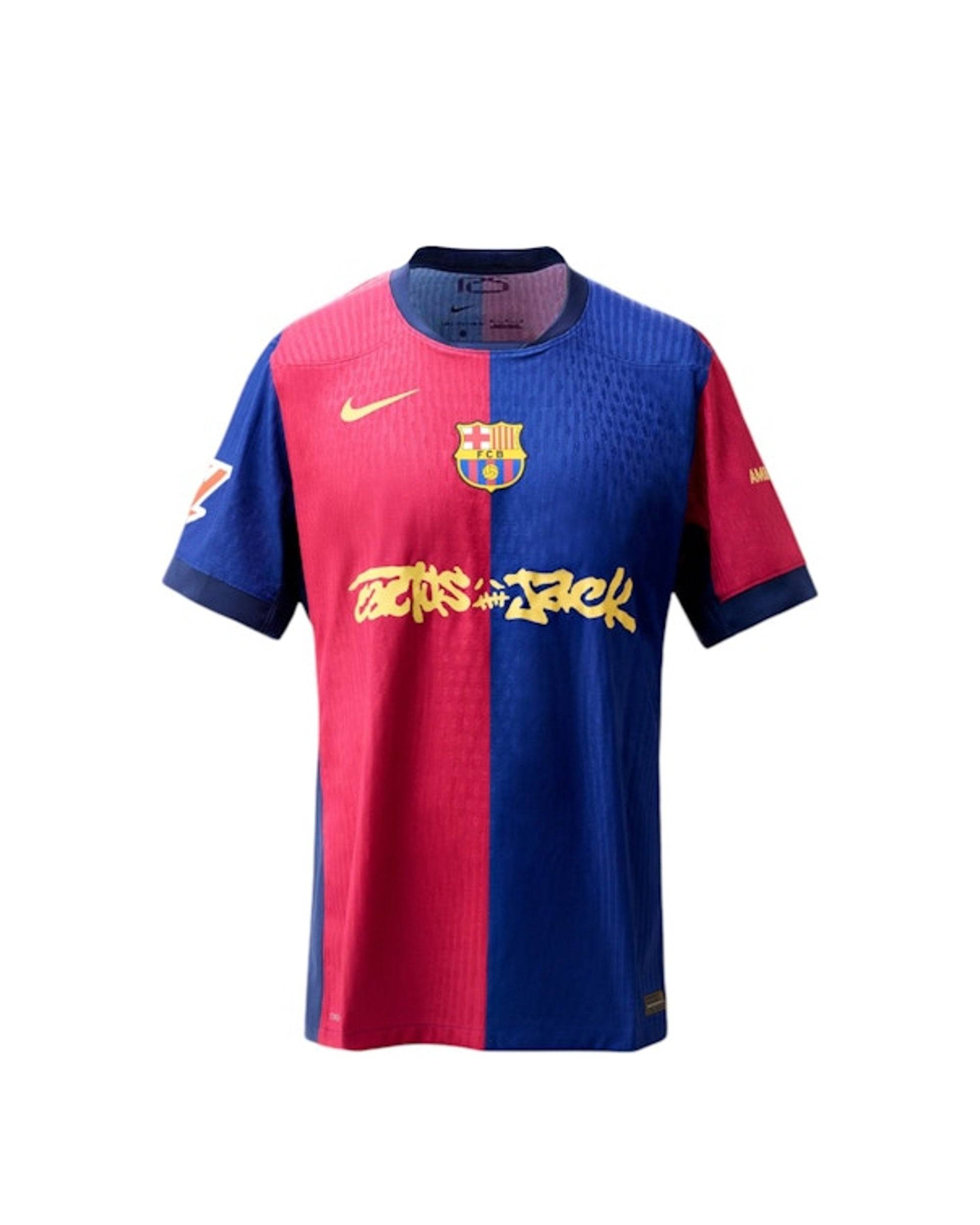 FC Barcelona x Travis Scott Limited Edition Match Home 2024/25 Jersey Blue/Scarlet - S