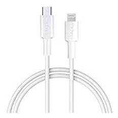 MaGeek USB C till Lightning-kabel, Apple MFi-certifierad 1,0 m PD Snabb laddningskabel för iPhone 12/11/11 Pro / 11 Pro Max/X/XS/XR/XS / 8/8 Plus, Stöder Power Delivery