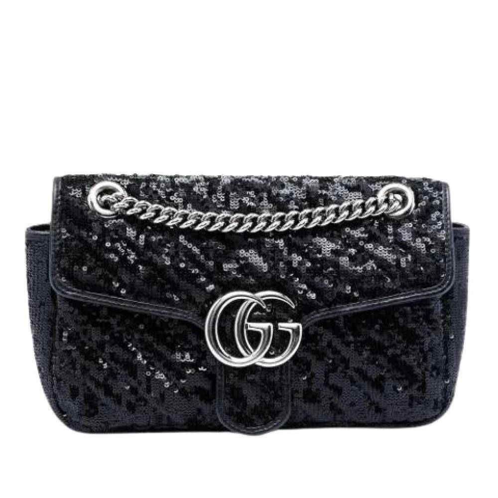 Gucci Vintage - Pre-owned Paljetts Axelremsväska Vintage - Dam - ONE Size - Läder