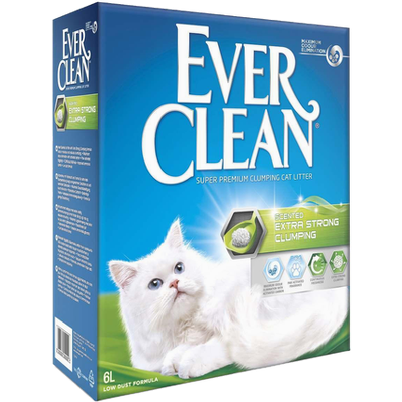 Ever Clean Extra Strong Scented - Kattsand 52 x 10 L (Halvpall)