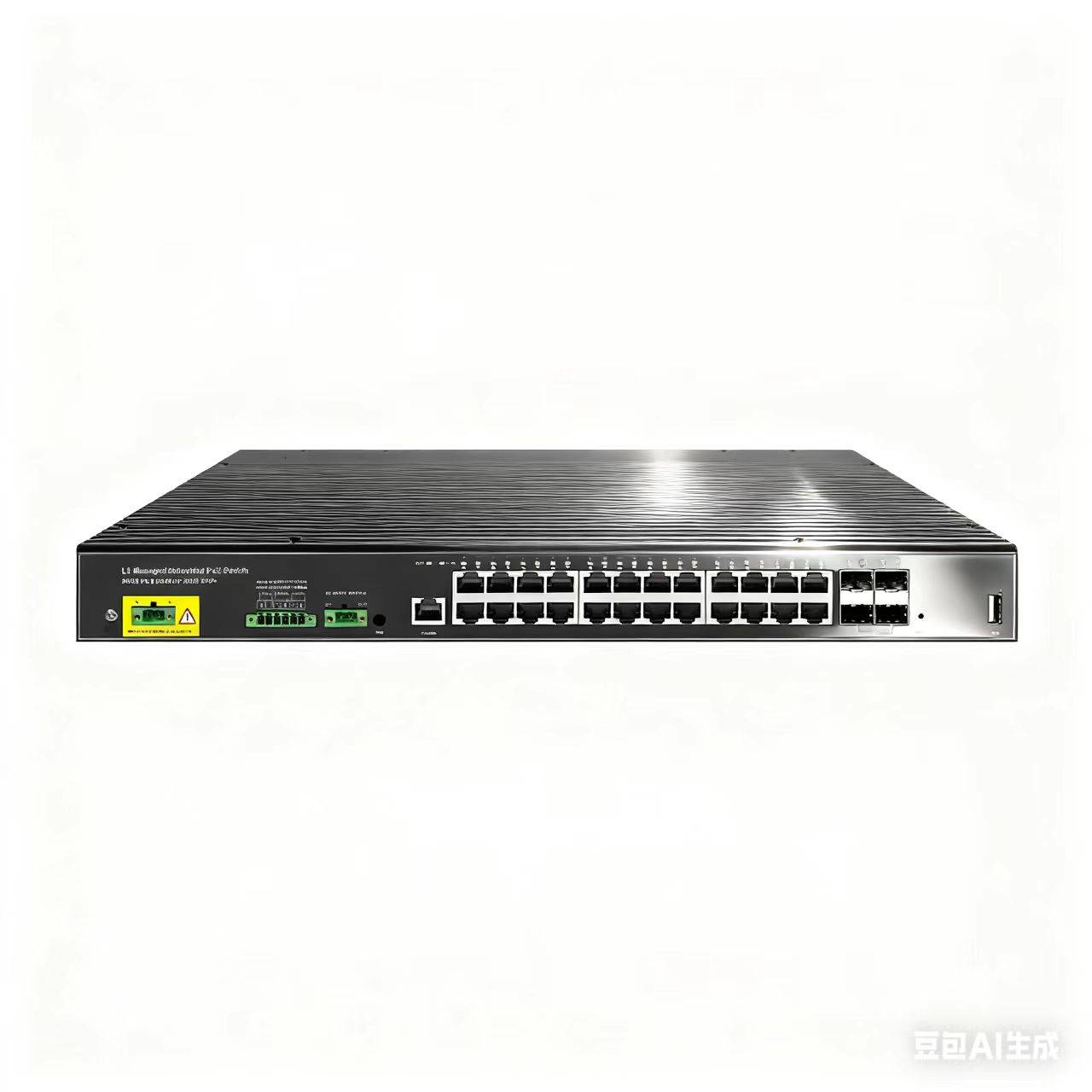 10G uplink industrial L3 managed switch,24*1000M RJ45 POE or non+4*10G SFP+,DC and AC power supply,alarm in and out