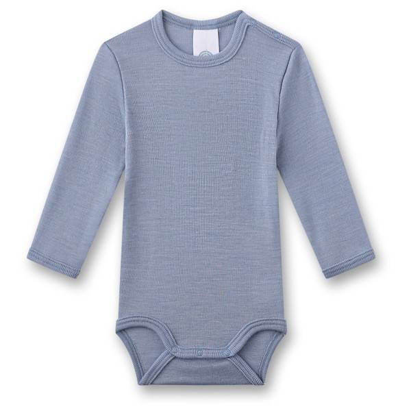 Sanetta Kid's Wool Body L/S Merino undertøj Børn størrelse 56/62 farve grå
