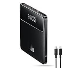 Baseus Bärbar Laptop Powerbank PD 100W 20000mAh Slimmat Externt Batteri QC 4.0 Snabbladdare USB C Power Bank för Laptops MacBook iPad iPhone 15 14 Samsung Galaxy Switch Steam Deck AirPods HD Version