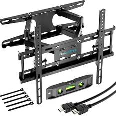 TV Wandhalterung, Schwenkbar TV Haltarung,Neigbar TV Haltarung für 20-65 Zoll Flach & Curved LCD LED, Monitorbis zu 60kg, max.VESA 400x400