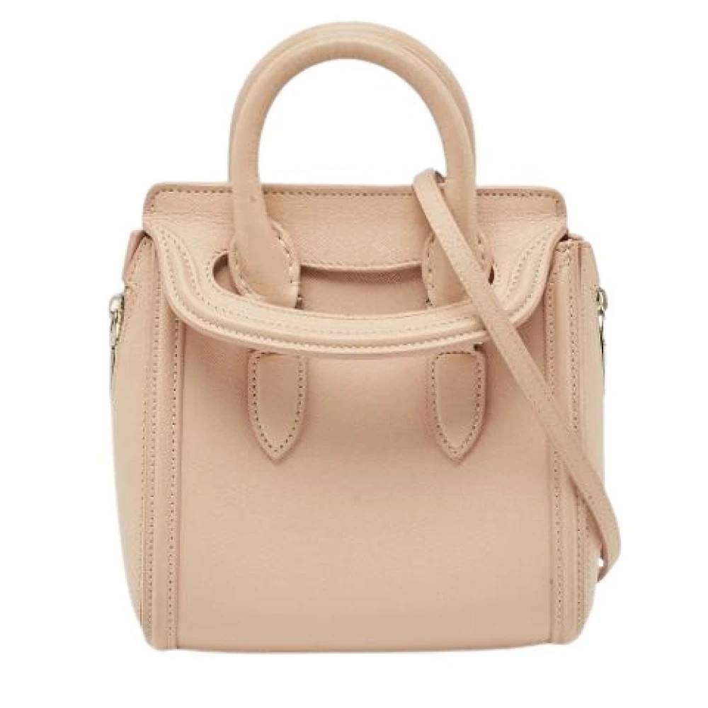 Alexander McQueen Pre-owned Pre-owned Mini Taske - Vintage - Dame - Lyserød - ONE SIZE - Læder