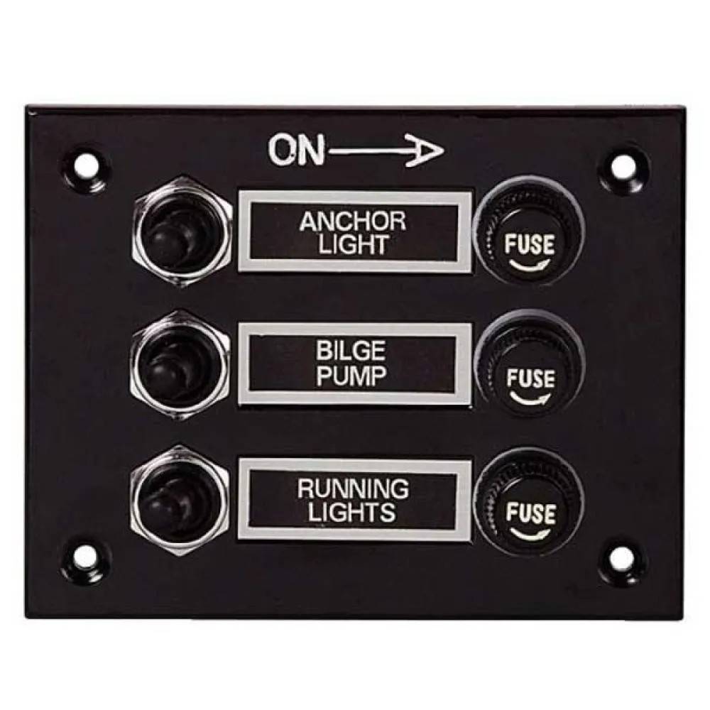 Euromarine 3-positions Vandtæt Elektrisk Panel Refurbished
