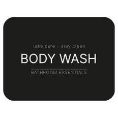 Klisteretikett - Body Wash - Mattsvart