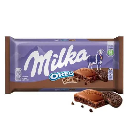 Milka Mjölkchokladkaka Oreo Brownie 100g