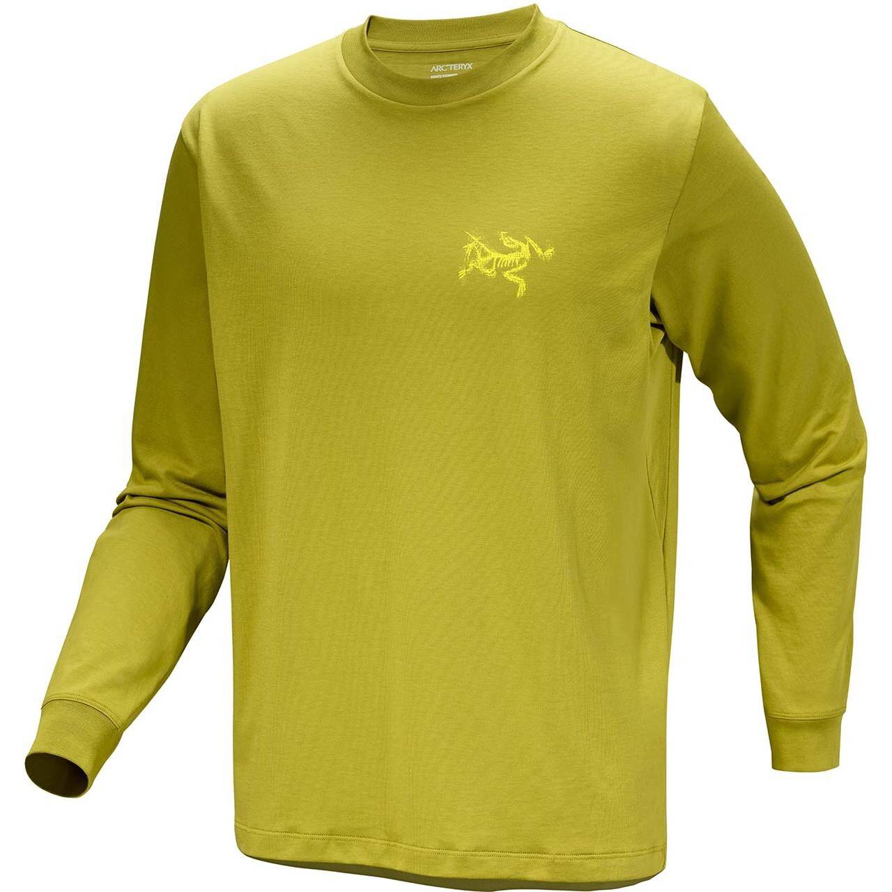 Arcteryx Mens Kragg SL Cotton Bird Tile L/S (Grøn (OLIVE MOSS/EUPHORIA) Small).