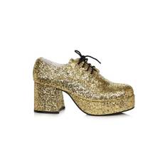 Men's Gold Glitter Platform Shoes
