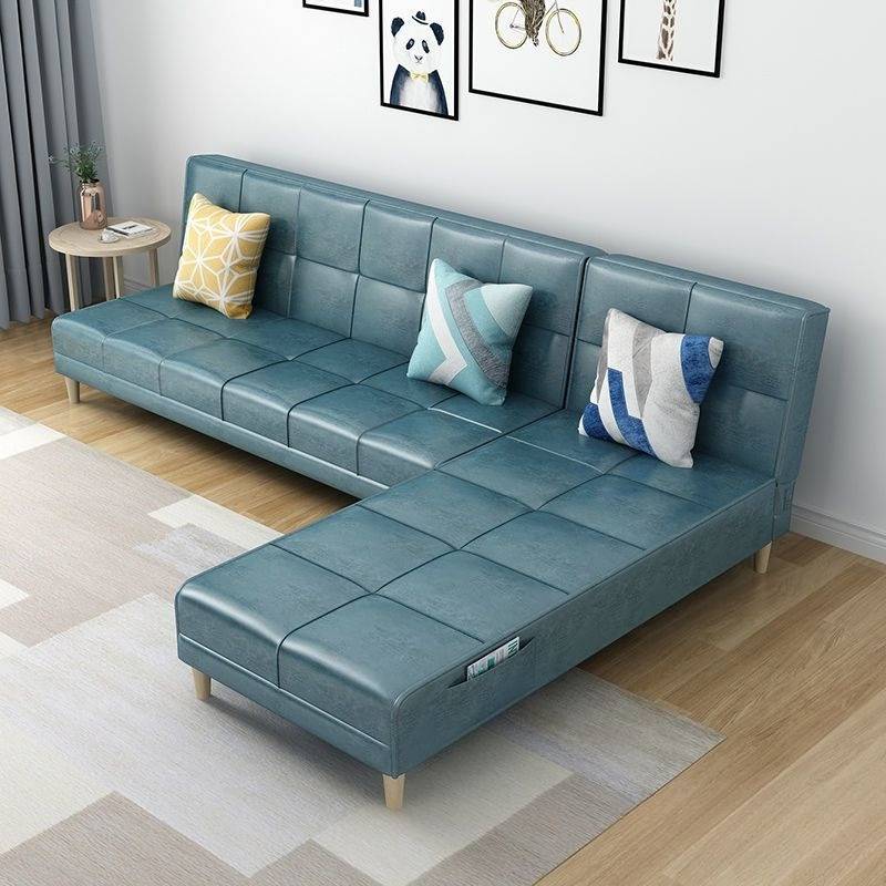 Simple multi-functional foldable fabric sofa bed dual-purpose small apartment technology cloth sofa special offer living room re