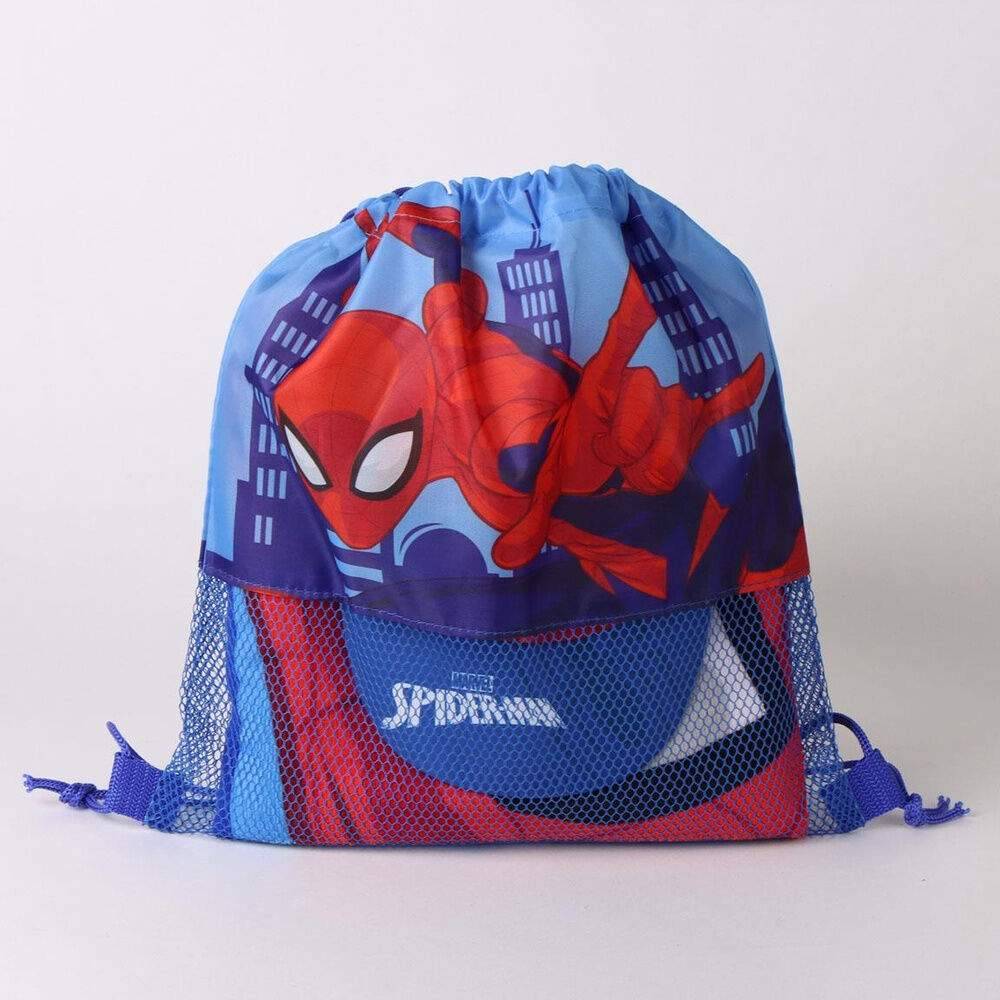 Marvel Spiderman handduk + väska + mössa set