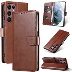 Luxury Card Pocket Case for Samsung S23 Magnetic Detachable Leather Wallet Case for Samsung Galaxy S23 Ultra A53 A33