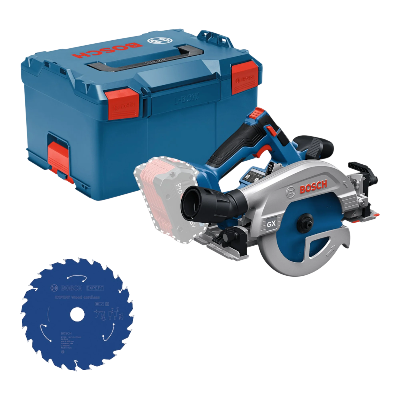 Bosch Professional GKS 18V-57-2 GX Rundsav – Solo L-BOXX